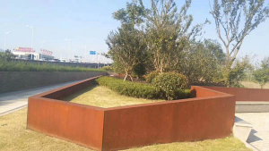 美兰耐候钢挡土墙